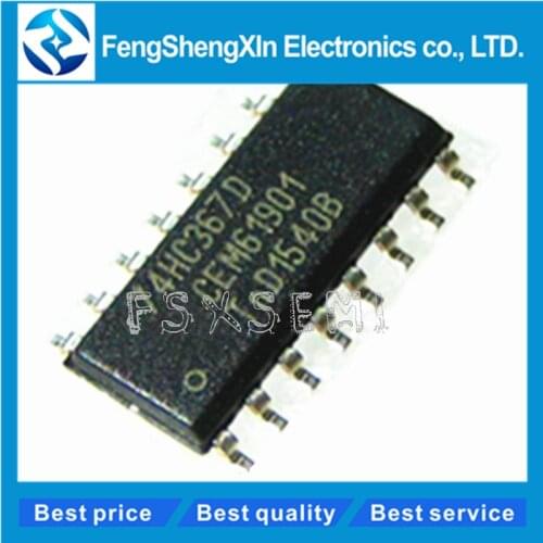 10pcs/lot 100% New original 74HC367D 74HC367 SN74HC367DR HC367 SOP-16 HEX BUFFERS AND LINE DRIVERS WITH 3-STATE OUTPUTS IC