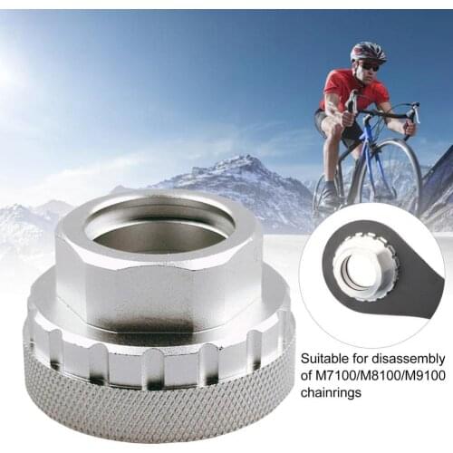 12-Speed Aluminum Alloy Bike Crankset Removal Tool for Shimano M7100/M8100/M9100 Cycling Bicycle Chainring Tool