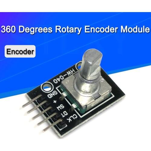 360 Degrees Rotary Encoder Module For Arduino Brick Sensor Switch Development Board KY-040 With Pins
