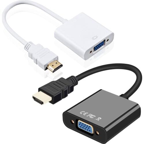 HDMI To VGA Adapter Digital To Analog Converter Compatible Cable 1080P for PC Laptop Xbox PS4 TV Box To Projector Displayer HDTV