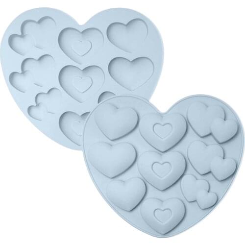 Food Grade Non-stick Silicone Mold Romantic Heart-shaped Silicone Mold Mousse Cake Mold Handmade Soap Mold DIY Home Baking Mold