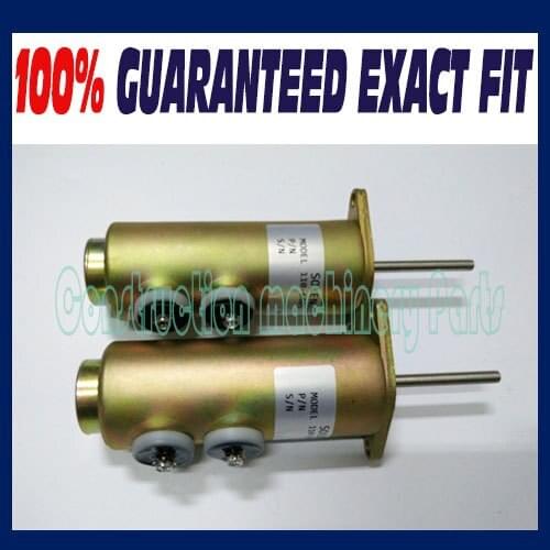 Free fast delivery! (2pcs a lot) Fuel Shutdown Solenoid Valve 110-6465 6T-4122 For Caterpilar Diesel Engine 24V