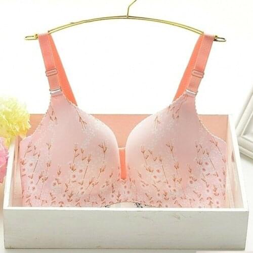 Seamless Bras For Women Support Push Up Bra Sexy Lingerie Cozy Wireless Bralette Fashion Floral Brassiere Female Underwear BH