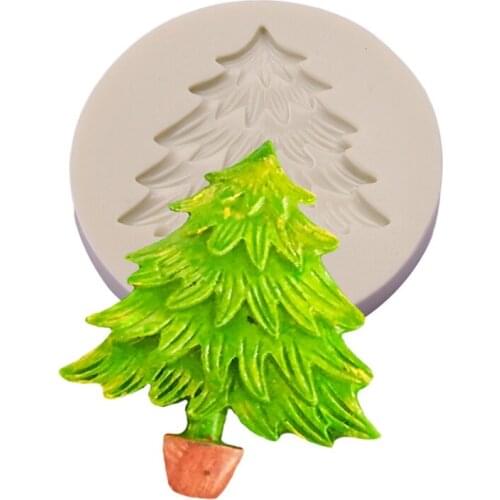 DIY Easter tree flowerpot mold cement crafts succulent bonsai potted cake baking silicone mold Valentines Day