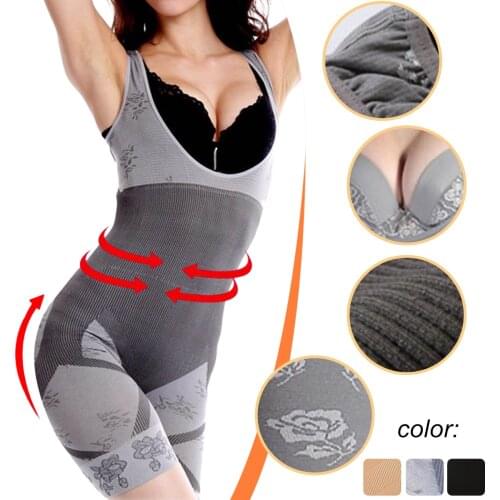 Womens Fajas Full Body Shaper Modeling Belt Waist Trainer Butt Lifter Thigh Reducer Panties Tummy Control Push Up Shapewear