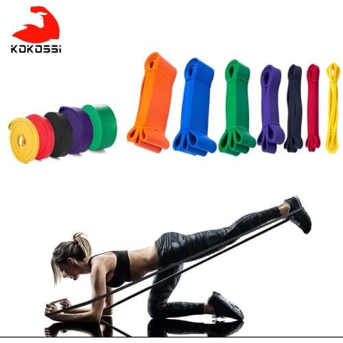 KoKossi Fitness Resistance Band 208CM Rubber Material Pilates Training Yoga Tension Band Strength Training Bodybuilding Unisex