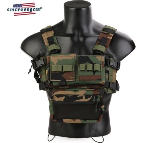 EmersonGear MK3 Chest Rig Tactical Vest Micro Fight Modular Hunting Plate Carrier Airsoft Militar Army Mag Pouch Multicam Armor