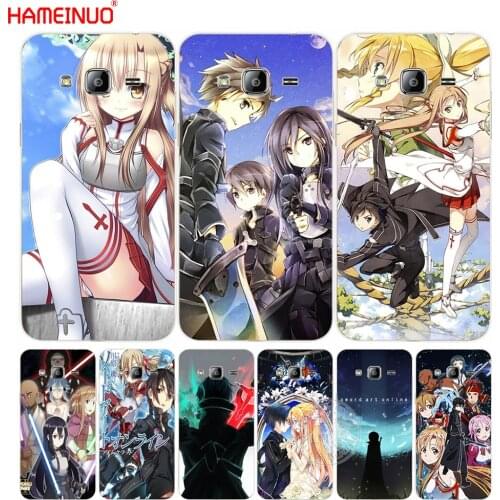 HAMEINUO Sword Art Online Japanese anime cover phone case for Samsung Galaxy J1 J2 J3 J5 J7 MINI ACE 2016 2015