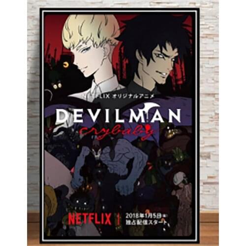 HD Prints Canvas Pictures Nordic Style Anime Demon Man Painting Wall Art Home Decoration Modular Poster Living Room