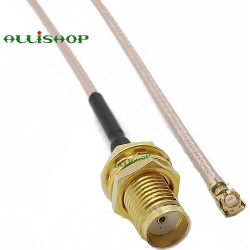 ALLiSHOP 20CM, 25CM, 30CM, 50CM ipx pigtail sma connector SMA female socket to ipx ipex u.fl pigtail cable RG178 cable connector
