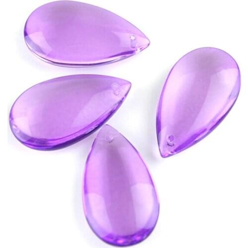 Classic Crystal Water Drop 38mm/50mm Violet For Earrings And Chokers Necklaces And Lighting Pendant For Chandeliers