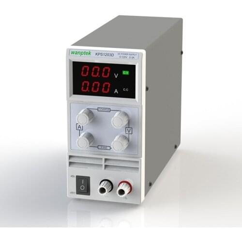 KPS1203D Adjustable High precision double LED display switch DC Power Supply protection function 120V3A 110V/220V 0.1V/0.01A EU