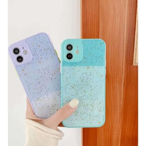 Cute Candy Glitter Tin Foil Case for IPhone 12 11 11pro Max 12promax Lens Protection Tpu Cover for Iphone Xr Xsmax X 7 8 Plus