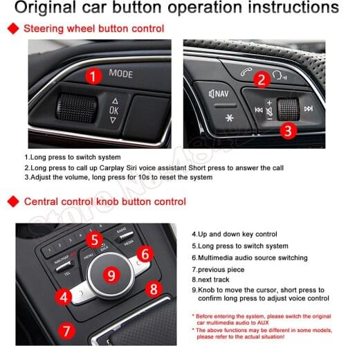Multimedia Apple Carplay For Audi Q3/Q5/Q7 Decoder Box Interface OEM Module MMI 3G System Screen Upgrade Adapter Android