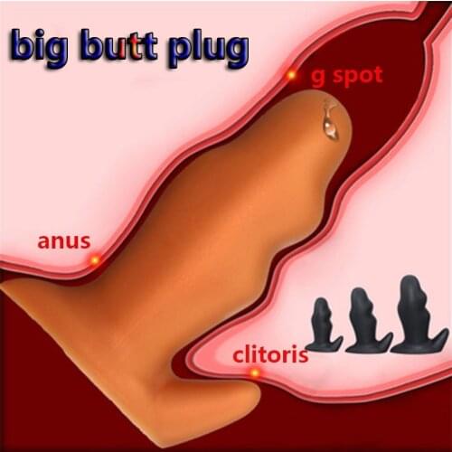 Soft Silicone Anal Plugs Butt Plug Prostate Massage G spot Clitoris Stimulator Adult Masturbation Sex Toy for Men Women buttplug