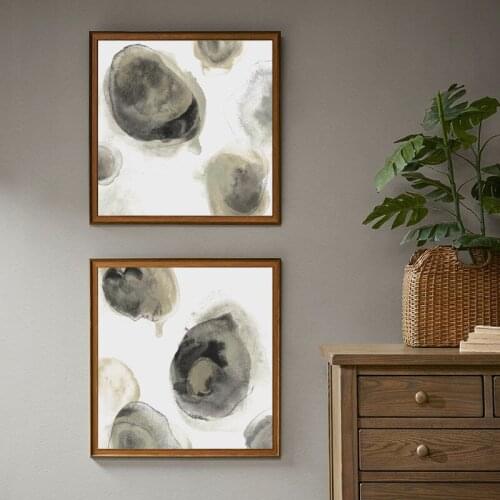 Gray Watecolor Canvas Art Posters and Prints Abstract Painting Nordic Minimalism Wall Pictures for Living Room Modern Home Decor