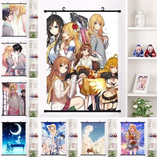 Wall Art Your Lie In April Poster Anime Character Canvas Painting Hd Print Characters Plastic Hanging Scrolls Home Decor Picture