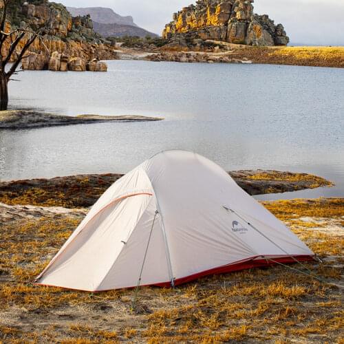 Naturehike Upgraded Cloud Up Series Ultralight Backpacking 20D/210T Nylon Camping Hiking Tent With Free Mat