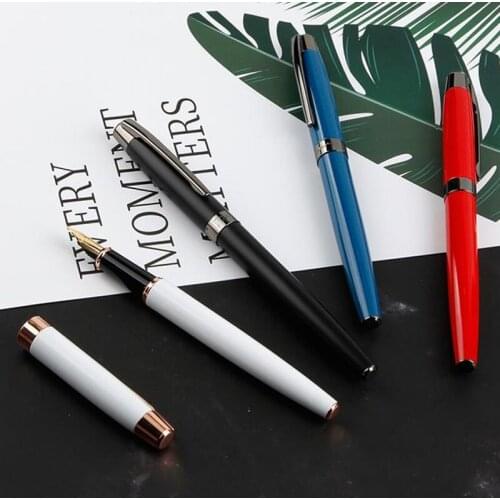 Picasso Ancient Classic Fountain Pen 920 Pimio Metal Writing Gift Pen Iridium Fine Nib 0.5mm 4 Color For Business Office & Home