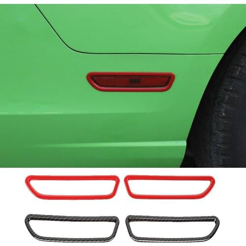 Fit for Ford Mustang 2010-2014 ABS Rear Wheel Eyebrow Small Light Lamp Ring Cover Decorative Trim Exterior Car Accessories