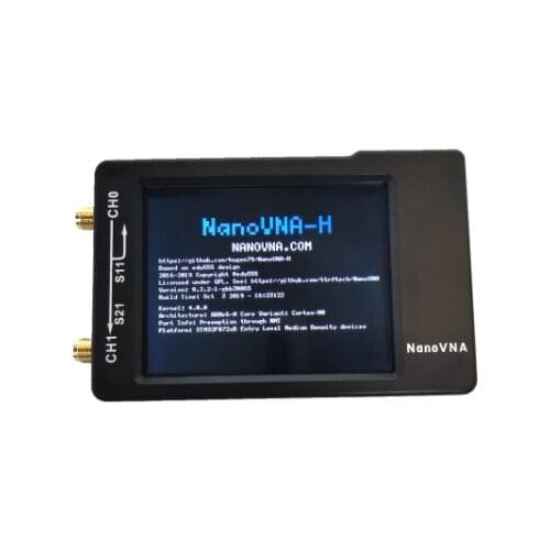 NanoVNA-H 50KHz~1.5GHz VNA 2.8inch LCD HF VHF UHF UV Vector Network Analyzer Antenna Analyzer + 450MAh Battery + Plastic Case