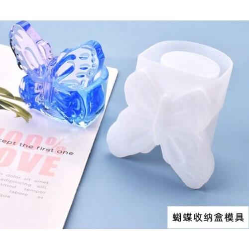 Transparent Silicone Mould Dried Flower Resin Decorative Craft DIY Butterfly storage box Mold epoxy resin molds for jewelry