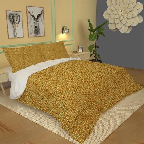 Luxury gold pearl bedding set 3D Design Digital Printing Bedding Set double bedding set