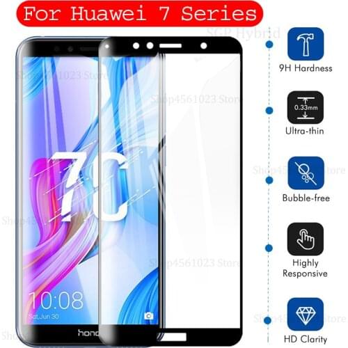 7X 7A Glass For Huawei Honor 7c 7a 7x Pro 7 X S A C X7 S7 A7 C7 7apro 7cpro 8 9 lite 8lite 9lite View 10 View10 Screen Protector