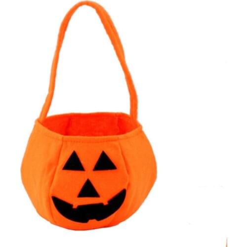 Halloween Gift Bags Pumpkin Candy Gift Bag Stereoscopic Hand Bag Halloween Decor Holiday Home Party Supplies