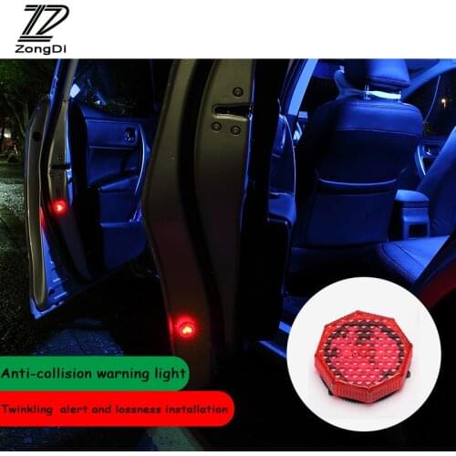 ZD Car door LED warning lights Anti-collision lamps For Audi a3 a4 b6 b8 Ford focus 2 3 fiesta Toyota corolla yaris Accessories
