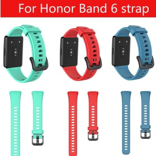 Factory price Silicone Strap For Huawei Honor Band 6 Wristband Replacement Solid Color Band Fashion strap