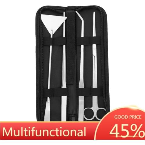 1/3/4/5 pcs Aquarium Tools Set Plants Tweezers and Scissors Grass Stainless Steel Cleaning Tools Plants Fish Tank Accessories