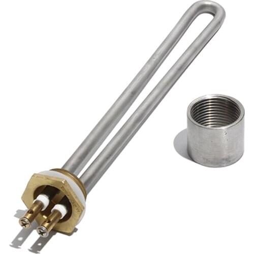 1 Inch BSP/DN25 High Temperature Electric Heater Part with Accessory 1KW/2KW/3KW/4KW U Shape Heating Tube for Sauna Steem Engine