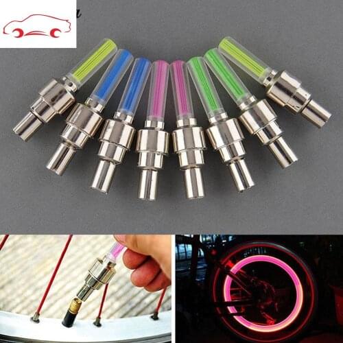 1 Pair High Quality Flash Tyre Wheel Valve Cap Lights LED Lamps for Car Bike Bicycle Motorcycle