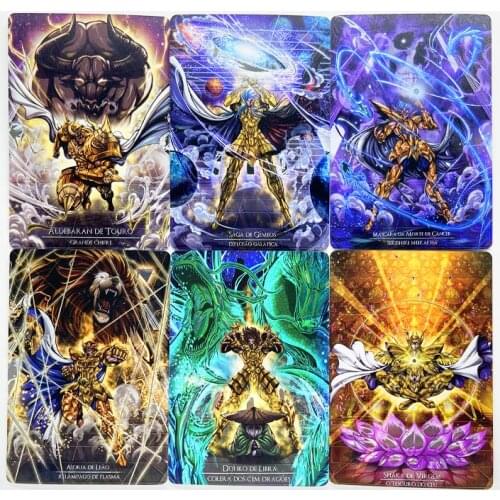 12pcs/set Saint Seiya Laser technology Toys Hobbies Hobby Collectibles Game Collection Anime Cards