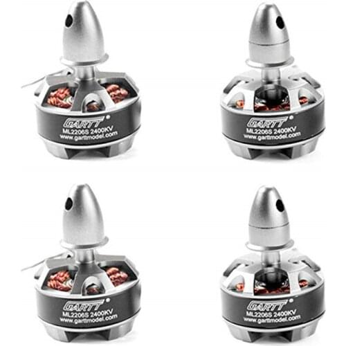 4pcs GARTT ML2206S 2400KV Brushless Motor For FPV QAV 210 250 300 RC Mini Drone Quadcopter Multicopter