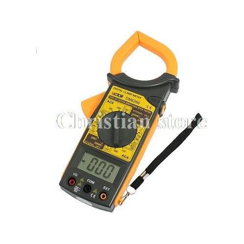 Battery Powered Voltage Current Resistance DM6266 Digital Clamp Multimeter