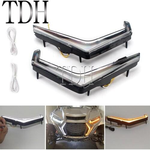 For Polaris RZR XP Turbo S 4 Turbo Xp 1000 XP 4 XP4 1000 2018 2019 2021 UTV 12V LED Light Turn Signal Signature Amber White Lamp