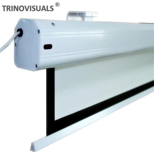 E3LWZ-V,4K Super Deluxe Electric Motorized Projector Screen,4:3 Matte White Fabric Fiber Glass for DLP LED projector