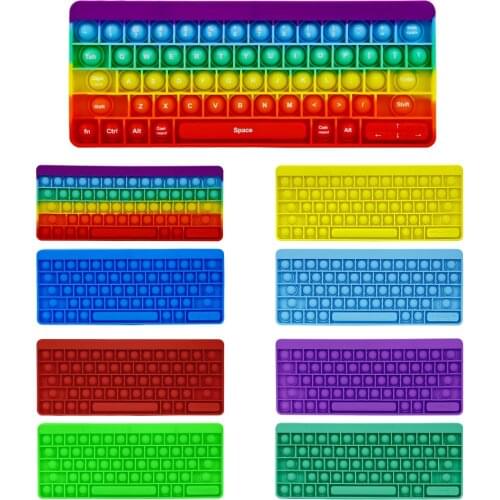 Z50 Keyboard Super Big Size Push Bubble Toy Autism Need Squishy Stress Reliever Toys Adult Kid Funny Anti-stress Fidget Toy