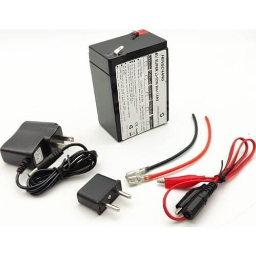 6V 4AH Lithium Battery 7.4V 6V4AH 5Ah 6Ah 7.5Ah for Children Electric Toy Car Baby Carrier UPS Desk LED Light Replace Lead-Acid