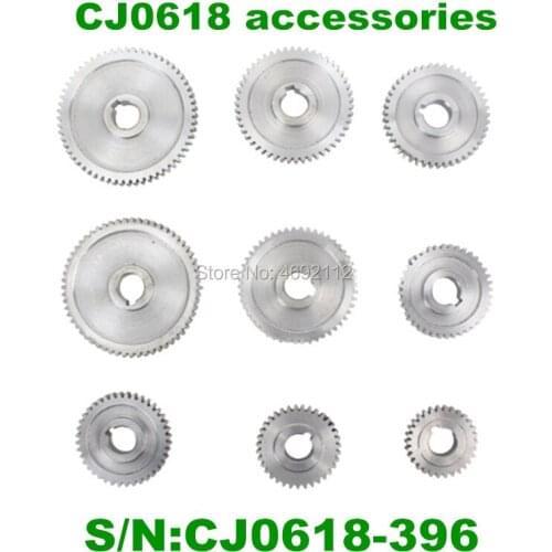 Best price 9pcs/set CJ0618 household small lathe, micro lathe gear, metal exchange gear high quality