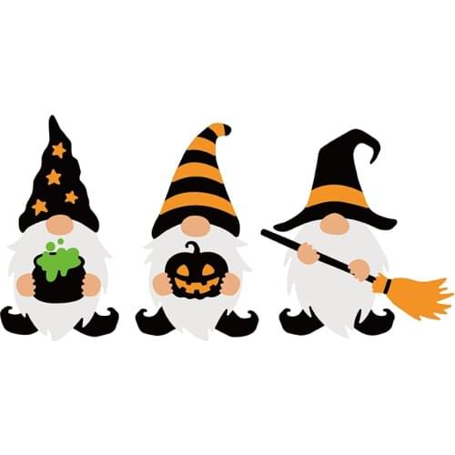 3pcs Halloween Gnome Metal Cutting Dies People Decoration Scrapbook Paper Craft Knife Mould Blade Punch Stencils Cut Die