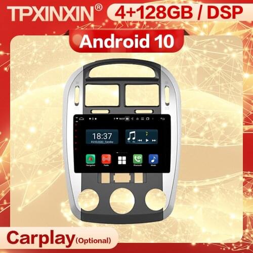 Carplay 2 Din Android 10 Multimedia Stereo Receiver For KIA CERATO 2007 2008 2009 2010 2011 2012 BT Radio Audio Player Head Unit