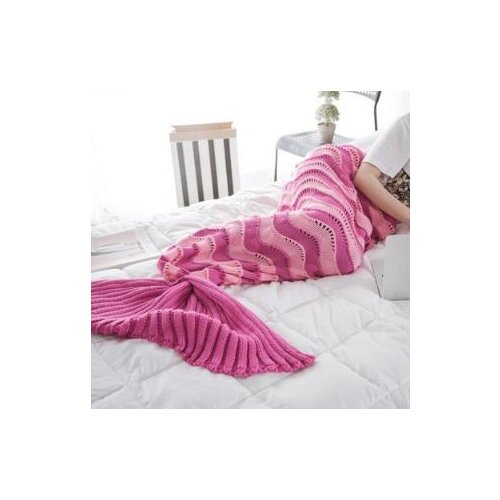 Mermaid Blanket Mermain Tail Wool For Sofa Cover Air Condition Room New Style Trend Adult Relax Sleeping Nap Colorful Blanket