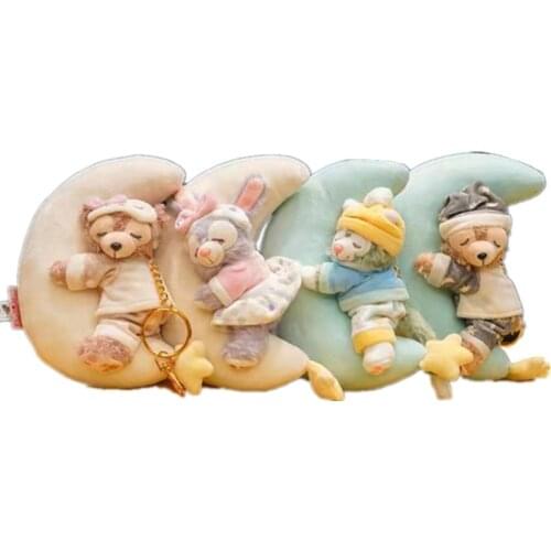 20CM Duffy Bear Little Friend Sleeping Series Stellalou Gelatoni Duffy Shelliemay Plush Doll Pendant Keychain Girls Holiday Gift
