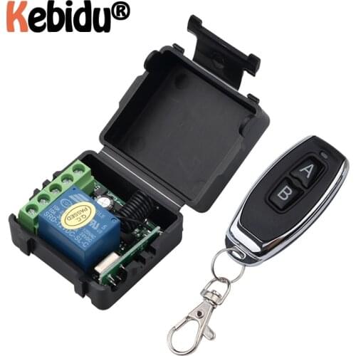 Portable Mini RF Transmitter 433Mhz Remote Controls With Wireless Remote Control Switch DC 12V 1CH Relay Receiver Module