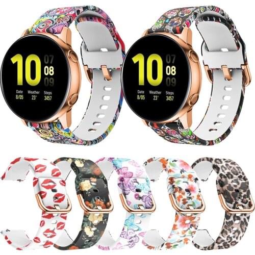 Silicone Rubber Watch Band Strap for Samsung Galaxy Watch Active 2 40mm 44mm Watchbands Replacement Sport Bracelet 42mm