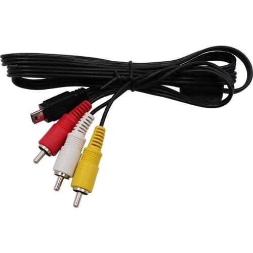 Replacement AVC-DC400ST Audio Video RCA Cable for Canon EOS 1D, 1D X, 500D, 550D, 5D Mark III, 600D, 60D, 650D, 700D 7D and More
