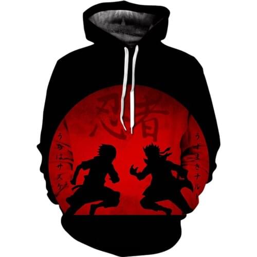 Japan Anime New Akatsuki Red Cloud 3D Print hoodie Men Black harajuku hoodies Cool Cosplay Costumes Clothes Tops Sweatshirt